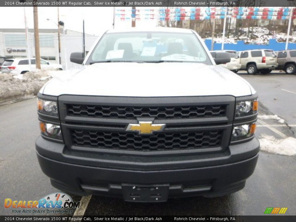 2014 Chevrolet Silverado 1500 WT Regular Cab Silver Ice Metallic / Jet Black/Dark Ash Photo #8