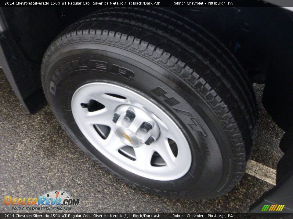 2014 Chevrolet Silverado 1500 WT Regular Cab Silver Ice Metallic / Jet Black/Dark Ash Photo #9