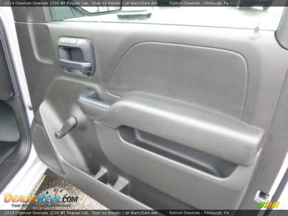 2014 Chevrolet Silverado 1500 WT Regular Cab Silver Ice Metallic / Jet Black/Dark Ash Photo #12