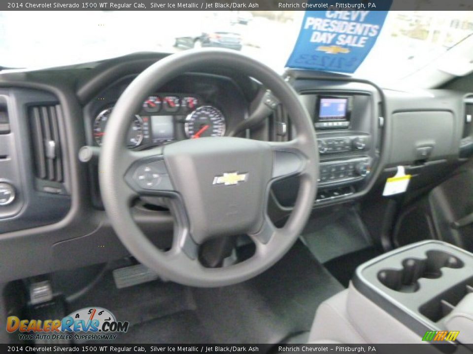 2014 Chevrolet Silverado 1500 WT Regular Cab Silver Ice Metallic / Jet Black/Dark Ash Photo #14