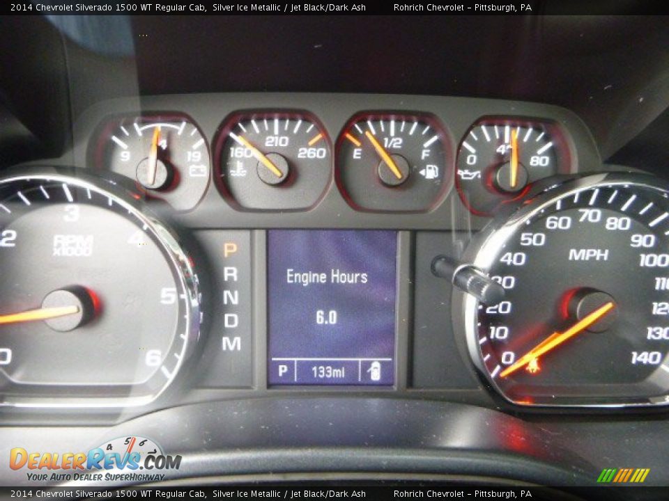 2014 Chevrolet Silverado 1500 WT Regular Cab Silver Ice Metallic / Jet Black/Dark Ash Photo #19