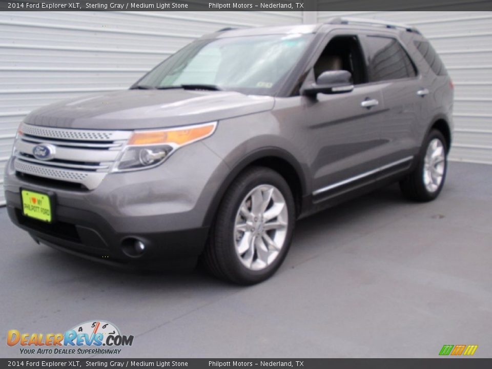 2014 Ford Explorer XLT Sterling Gray / Medium Light Stone Photo #7