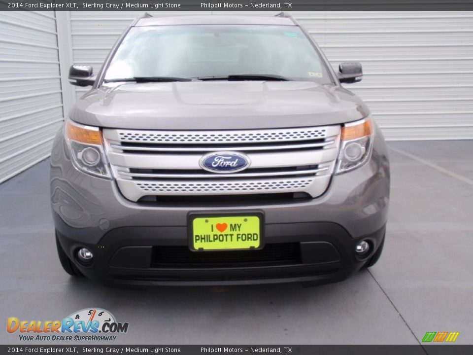 2014 Ford Explorer XLT Sterling Gray / Medium Light Stone Photo #8