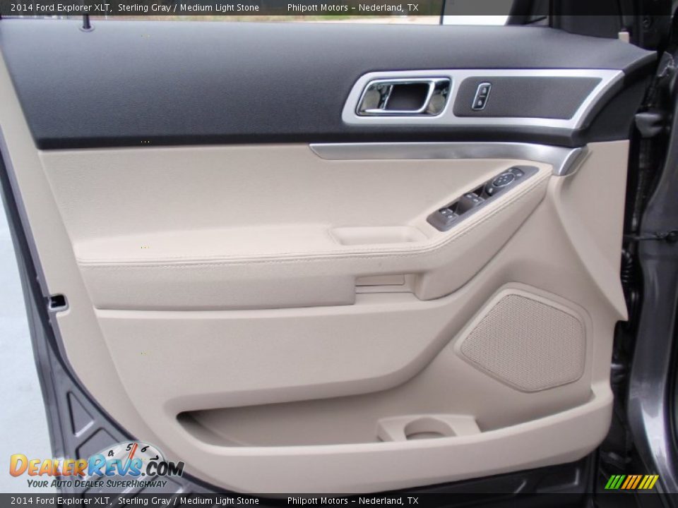 2014 Ford Explorer XLT Sterling Gray / Medium Light Stone Photo #28
