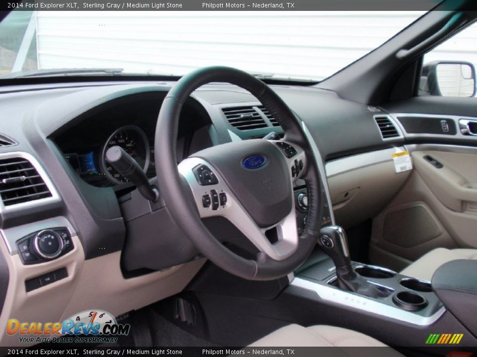 2014 Ford Explorer XLT Sterling Gray / Medium Light Stone Photo #31