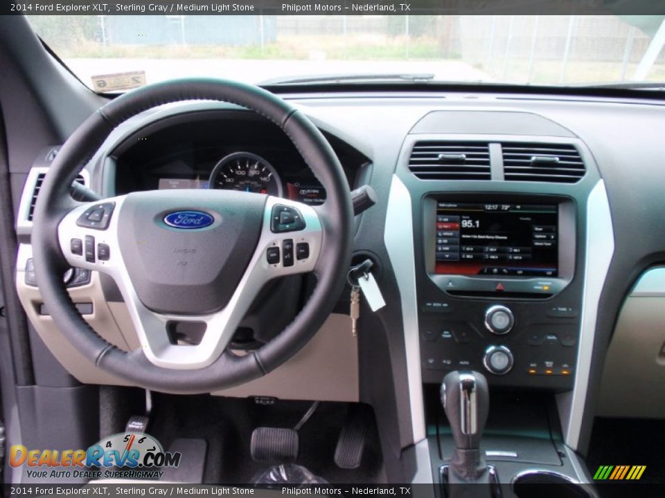 2014 Ford Explorer XLT Sterling Gray / Medium Light Stone Photo #34