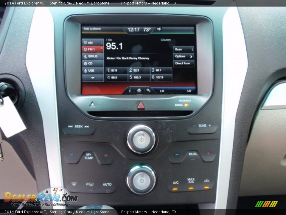 2014 Ford Explorer XLT Sterling Gray / Medium Light Stone Photo #35