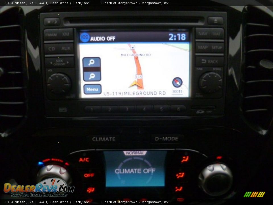 2014 Nissan Juke SL AWD Pearl White / Black/Red Photo #19