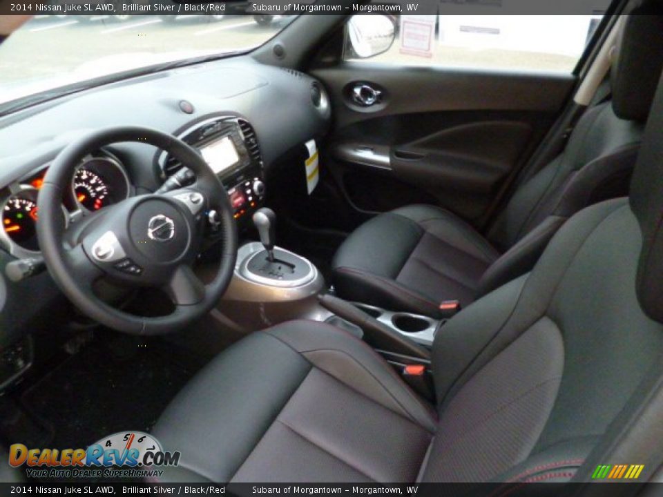 Black/Red Interior - 2014 Nissan Juke SL AWD Photo #16