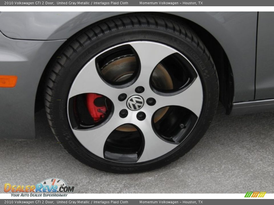 2010 Volkswagen GTI 2 Door United Gray Metallic / Interlagos Plaid Cloth Photo #4