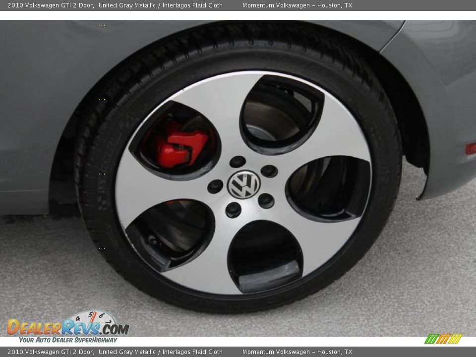 2010 Volkswagen GTI 2 Door United Gray Metallic / Interlagos Plaid Cloth Photo #6