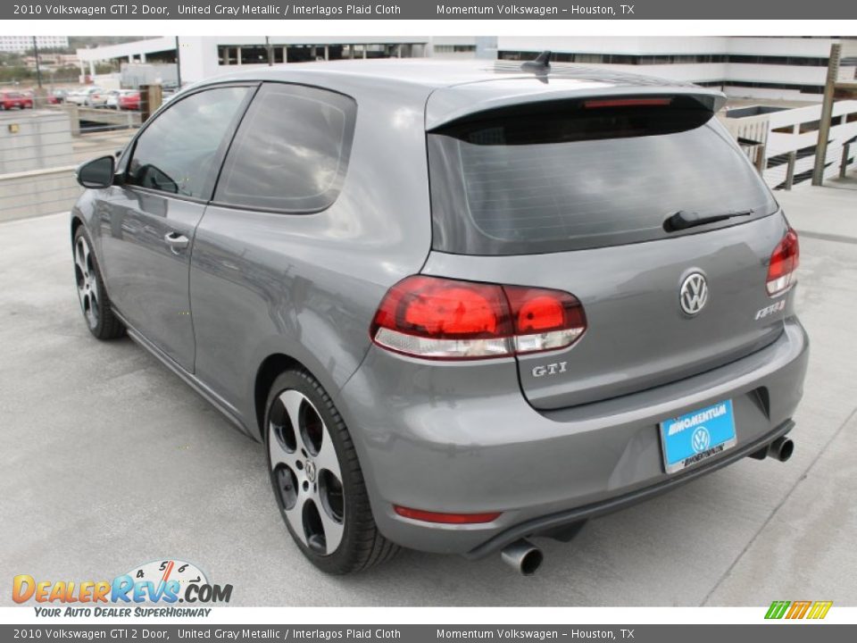 2010 Volkswagen GTI 2 Door United Gray Metallic / Interlagos Plaid Cloth Photo #7