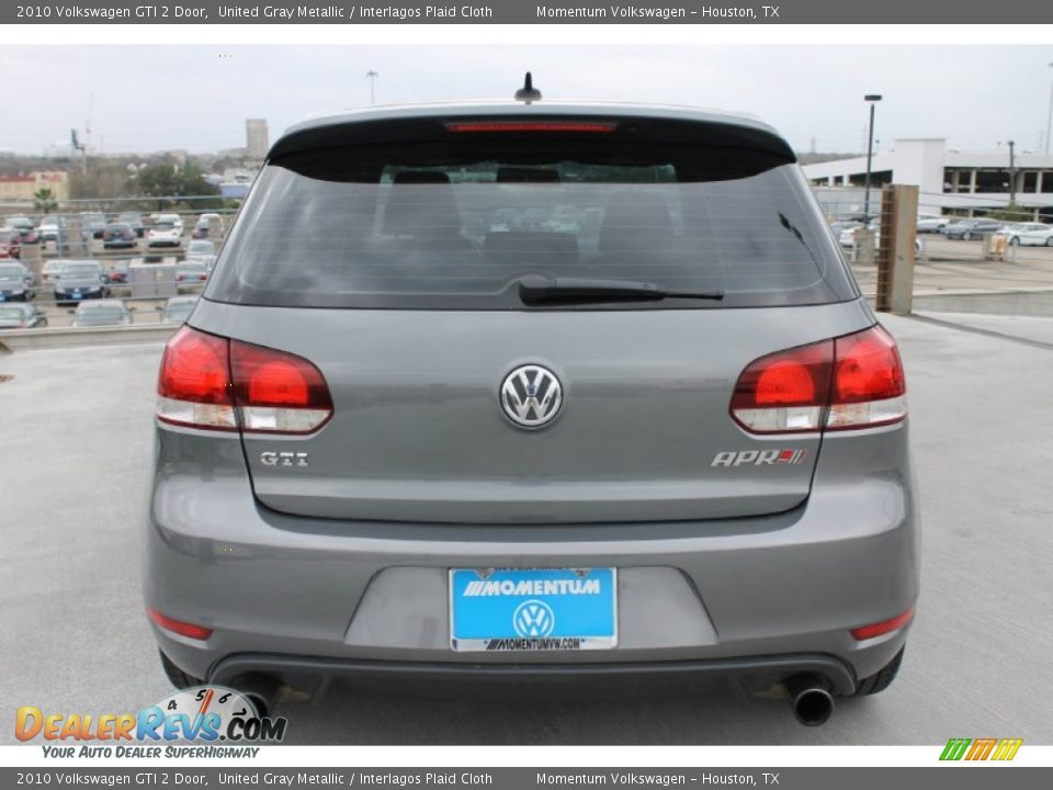 2010 Volkswagen GTI 2 Door United Gray Metallic / Interlagos Plaid Cloth Photo #8