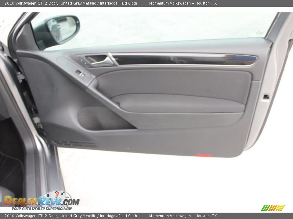 2010 Volkswagen GTI 2 Door United Gray Metallic / Interlagos Plaid Cloth Photo #22