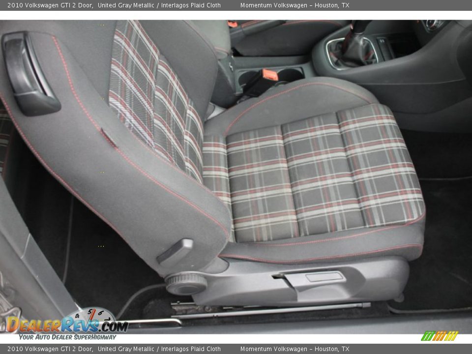 2010 Volkswagen GTI 2 Door United Gray Metallic / Interlagos Plaid Cloth Photo #23