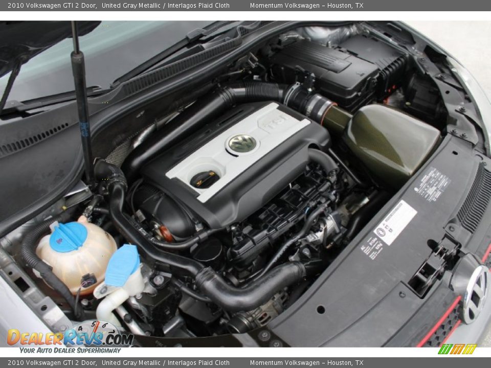 2010 Volkswagen GTI 2 Door United Gray Metallic / Interlagos Plaid Cloth Photo #25