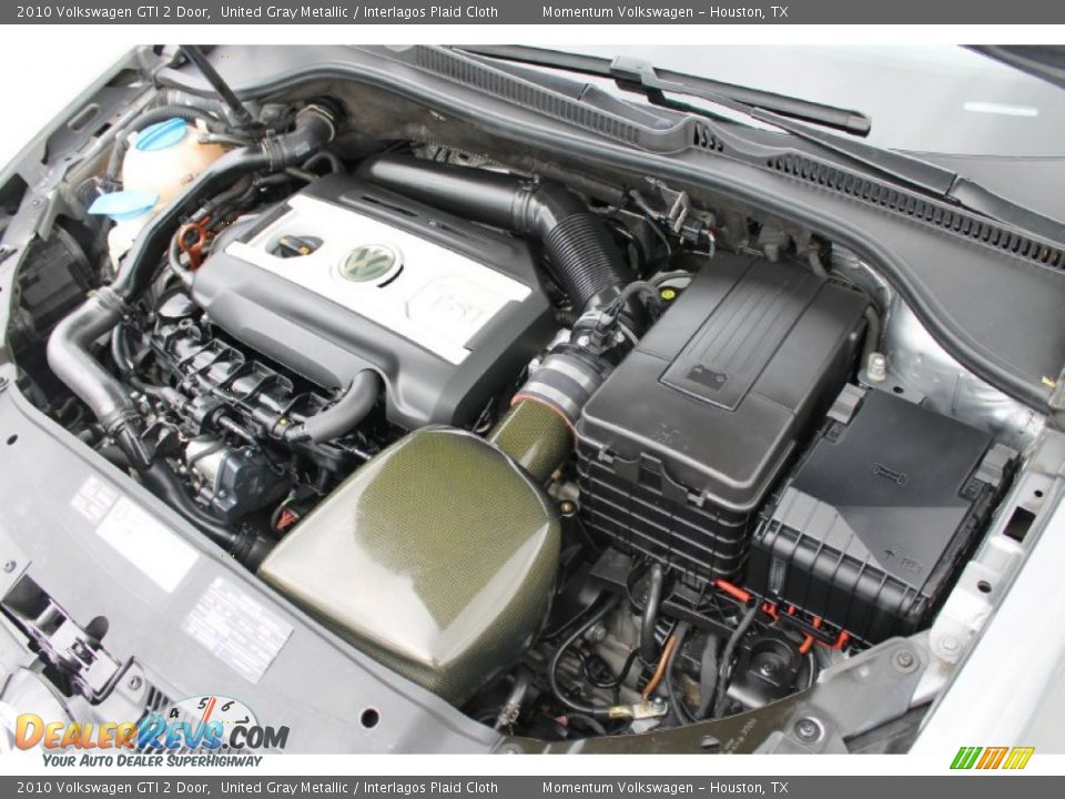 2010 Volkswagen GTI 2 Door United Gray Metallic / Interlagos Plaid Cloth Photo #26