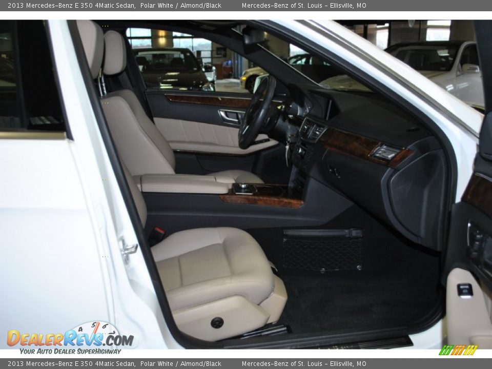 2013 Mercedes-Benz E 350 4Matic Sedan Polar White / Almond/Black Photo #8
