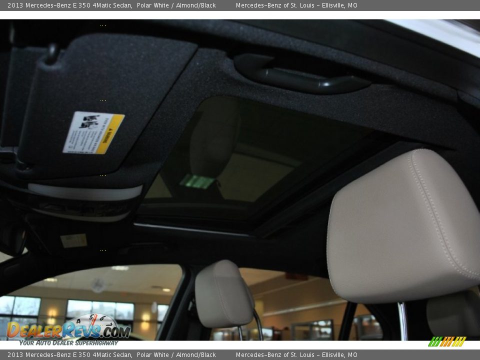 2013 Mercedes-Benz E 350 4Matic Sedan Polar White / Almond/Black Photo #9