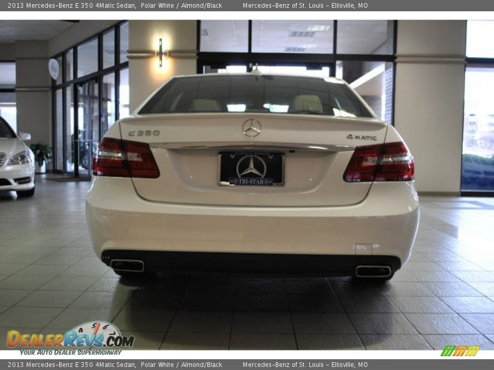 2013 Mercedes-Benz E 350 4Matic Sedan Polar White / Almond/Black Photo #12