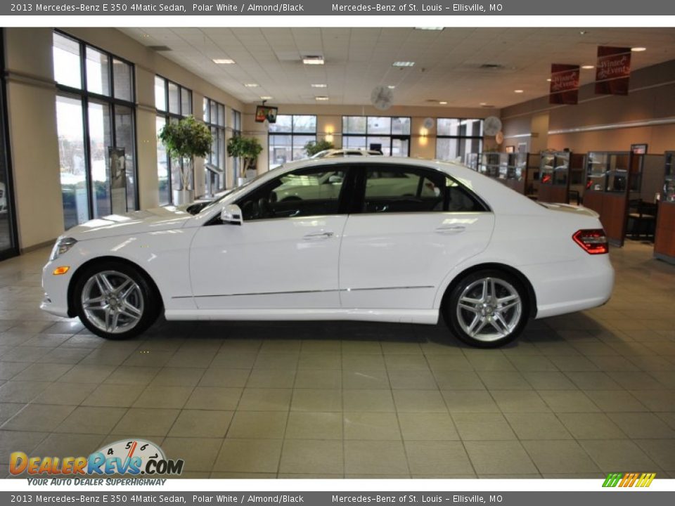 2013 Mercedes-Benz E 350 4Matic Sedan Polar White / Almond/Black Photo #14