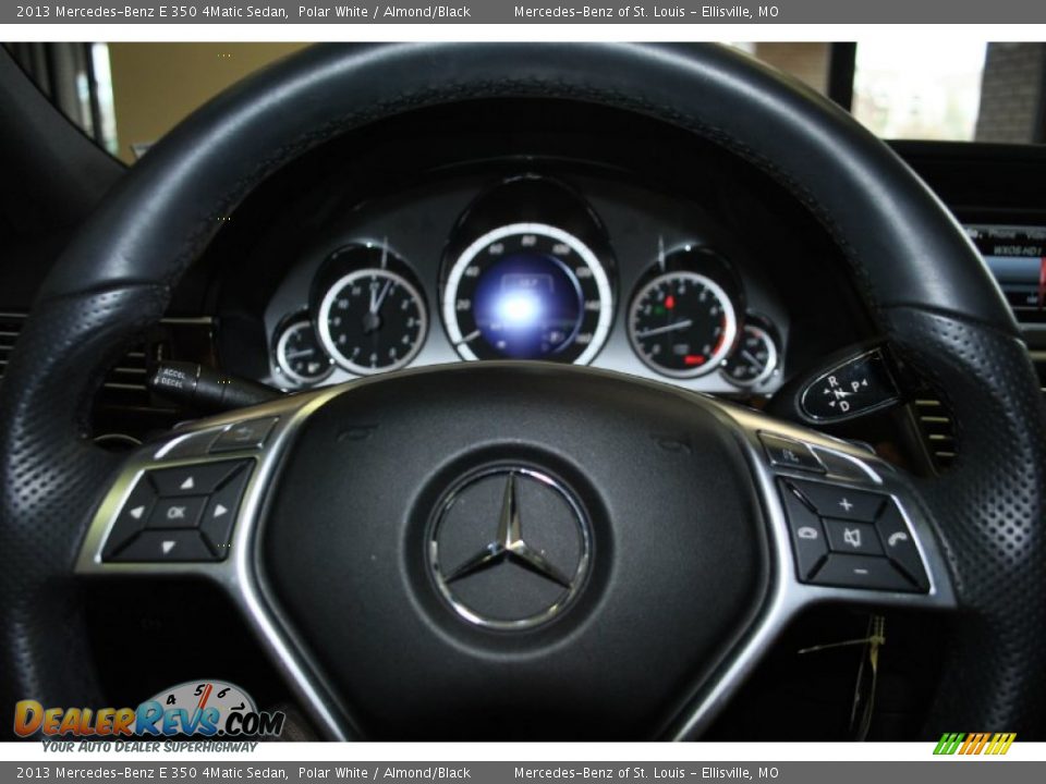 2013 Mercedes-Benz E 350 4Matic Sedan Polar White / Almond/Black Photo #17