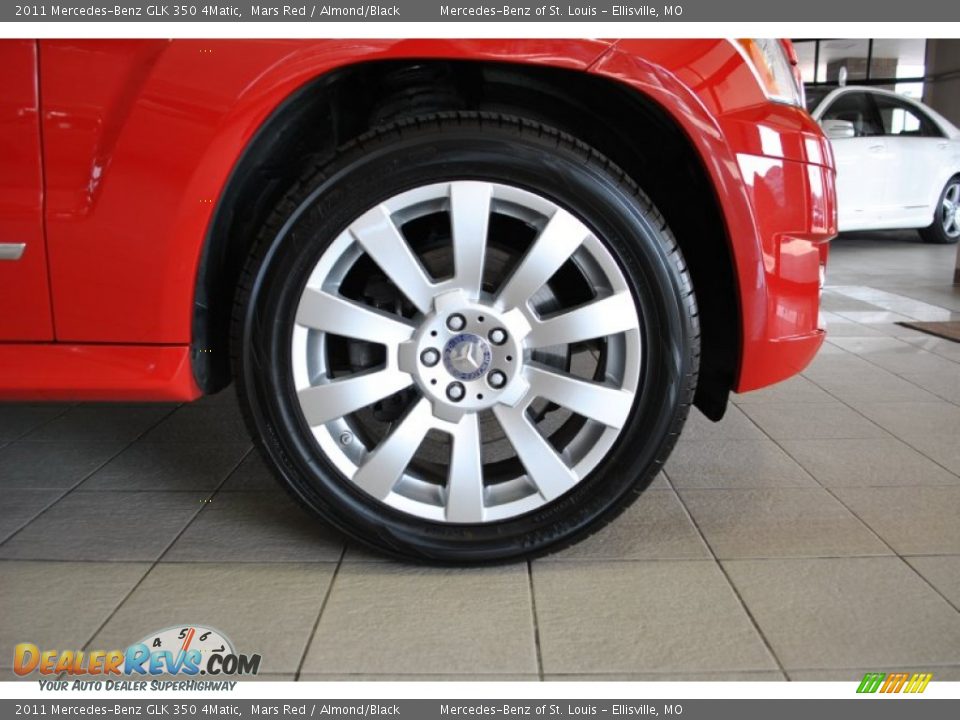 2011 Mercedes-Benz GLK 350 4Matic Mars Red / Almond/Black Photo #2