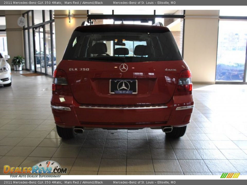 2011 Mercedes-Benz GLK 350 4Matic Mars Red / Almond/Black Photo #9