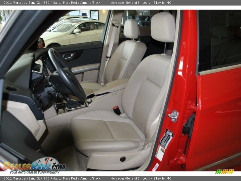 2011 Mercedes-Benz GLK 350 4Matic Mars Red / Almond/Black Photo #13