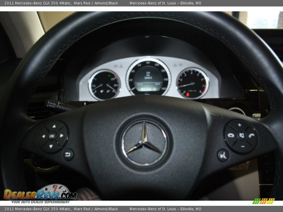 2011 Mercedes-Benz GLK 350 4Matic Mars Red / Almond/Black Photo #18