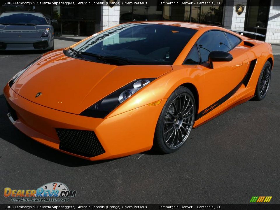 2008 Lamborghini Gallardo Superleggera Arancio Borealis (Orange) / Nero Perseus Photo #2