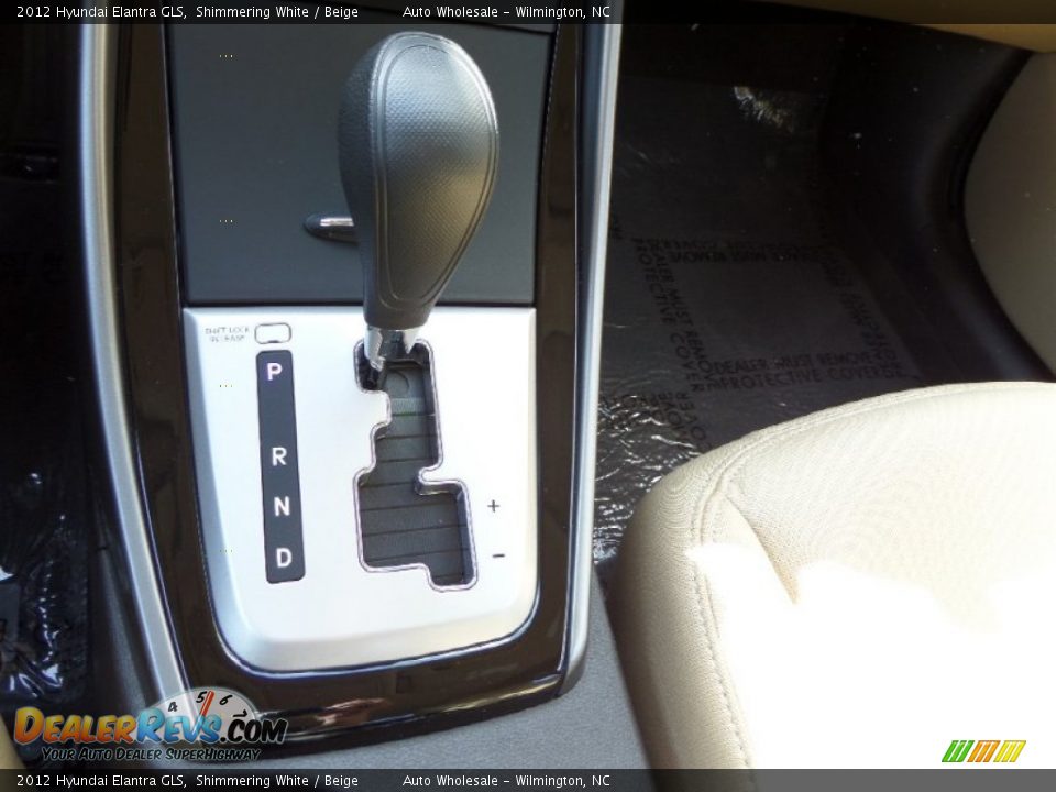 2012 Hyundai Elantra GLS Shimmering White / Beige Photo #18