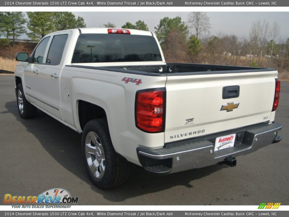 2014 Chevrolet Silverado 1500 LTZ Crew Cab 4x4 White Diamond Tricoat / Jet Black/Dark Ash Photo #4