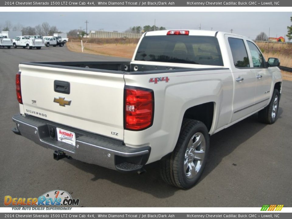 2014 Chevrolet Silverado 1500 LTZ Crew Cab 4x4 White Diamond Tricoat / Jet Black/Dark Ash Photo #5