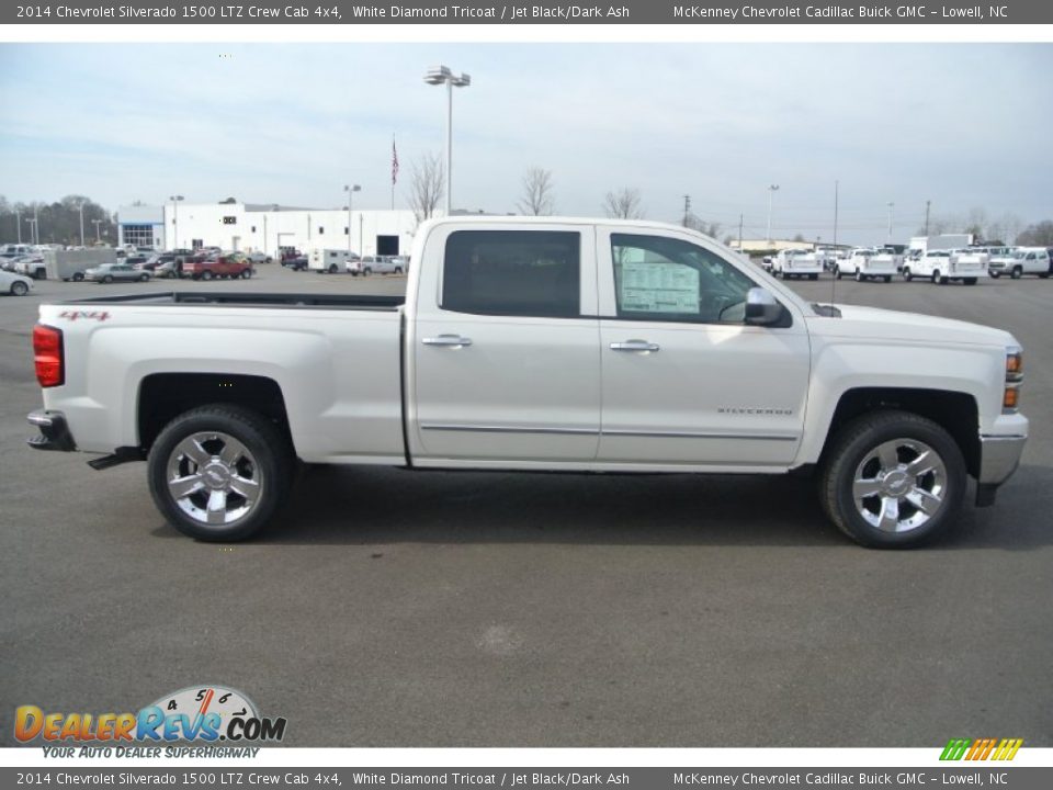 2014 Chevrolet Silverado 1500 LTZ Crew Cab 4x4 White Diamond Tricoat / Jet Black/Dark Ash Photo #6