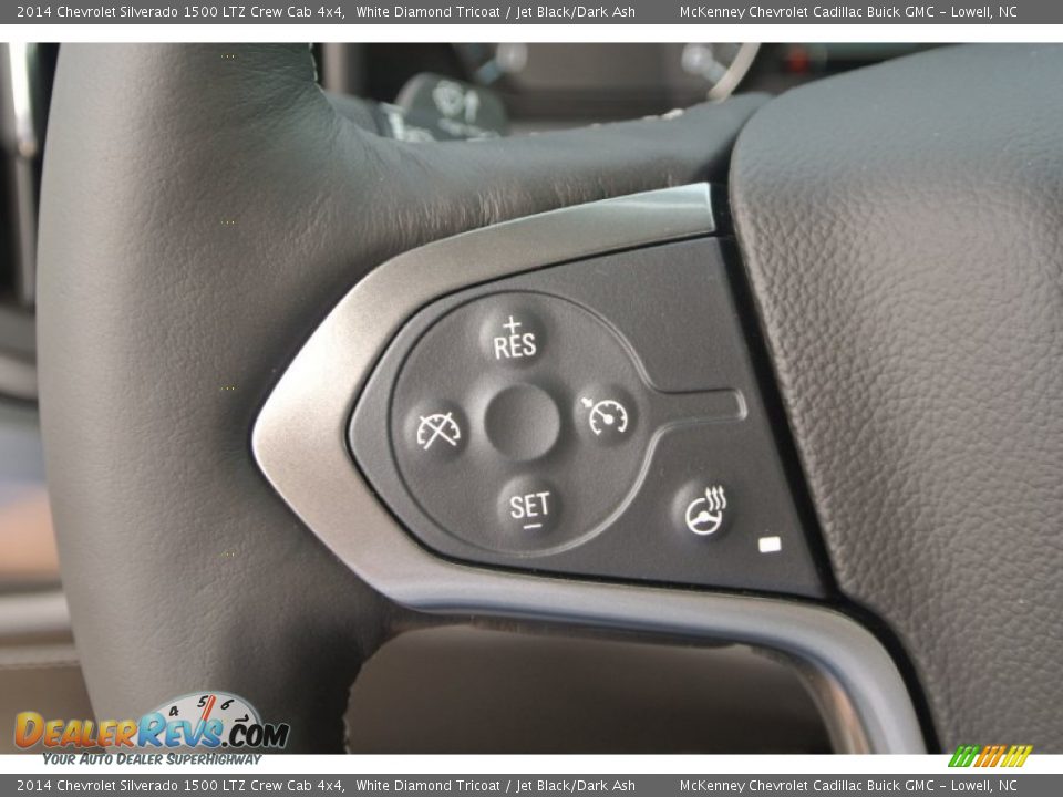 2014 Chevrolet Silverado 1500 LTZ Crew Cab 4x4 White Diamond Tricoat / Jet Black/Dark Ash Photo #13