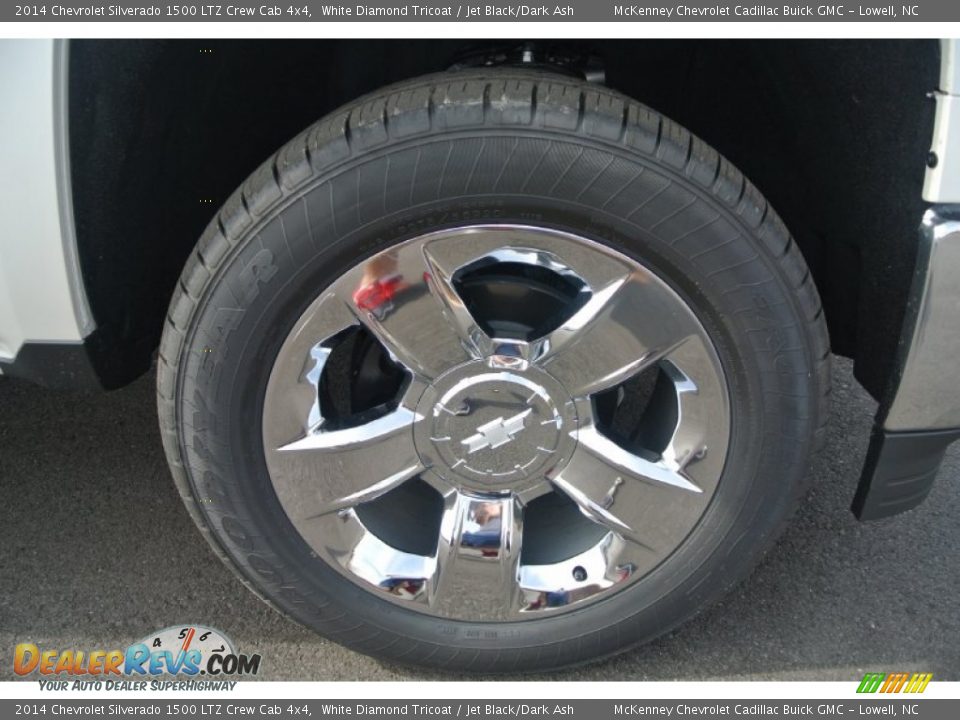 2014 Chevrolet Silverado 1500 LTZ Crew Cab 4x4 White Diamond Tricoat / Jet Black/Dark Ash Photo #19