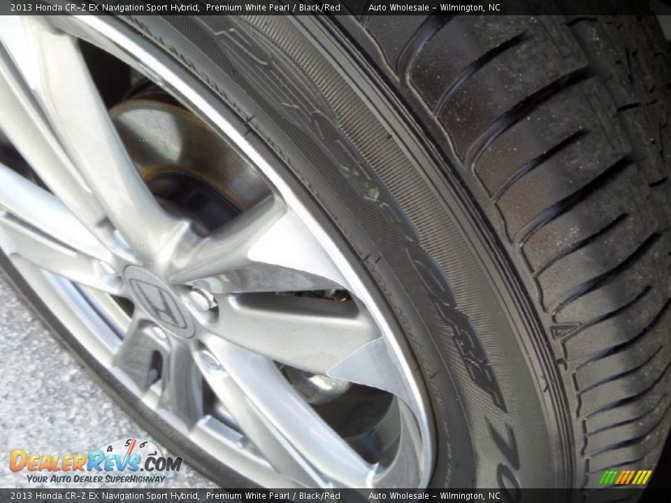 2013 Honda CR-Z EX Navigation Sport Hybrid Premium White Pearl / Black/Red Photo #8