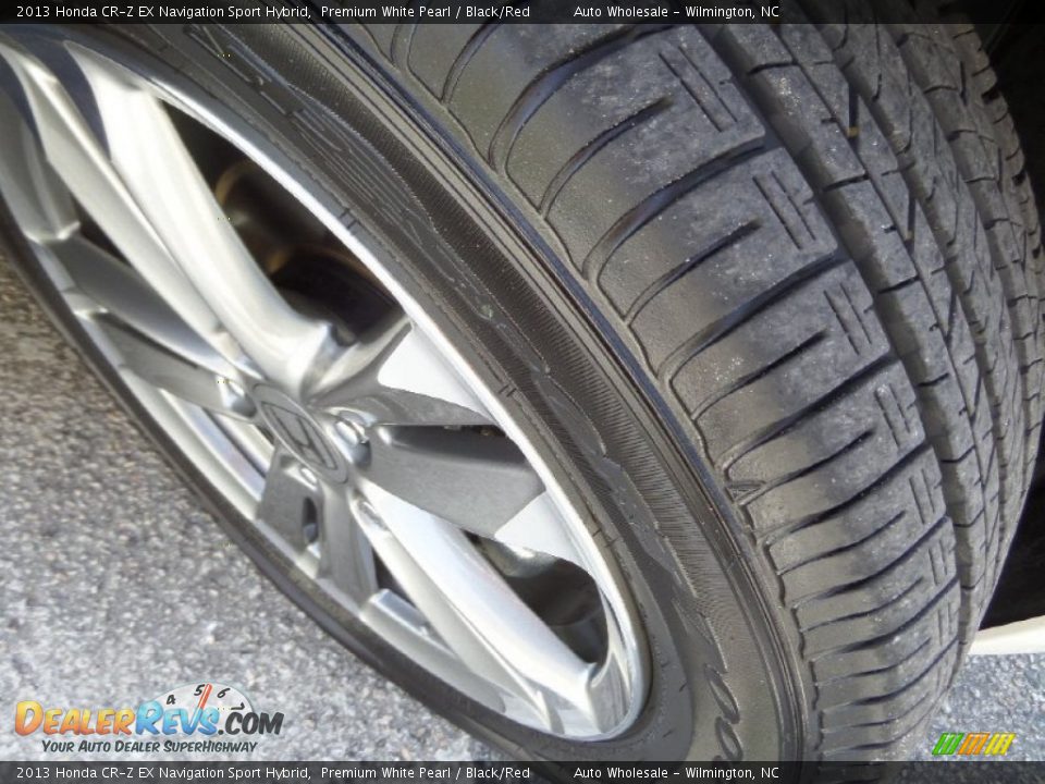 2013 Honda CR-Z EX Navigation Sport Hybrid Premium White Pearl / Black/Red Photo #9