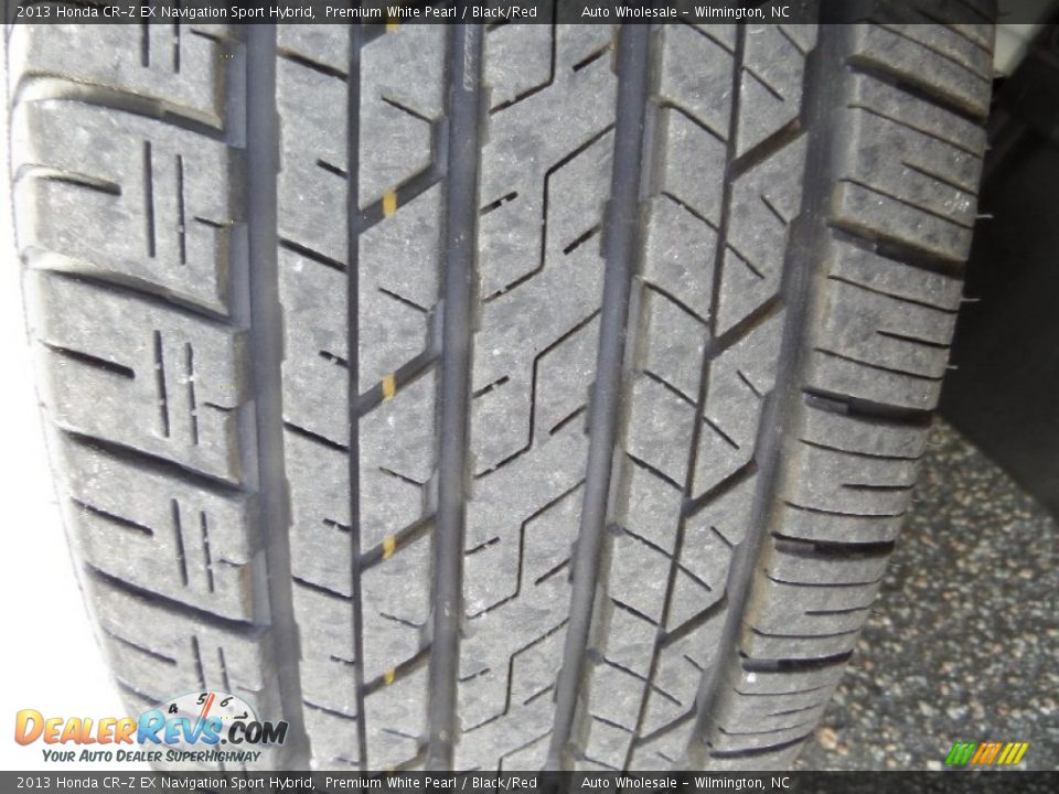 2013 Honda CR-Z EX Navigation Sport Hybrid Premium White Pearl / Black/Red Photo #10