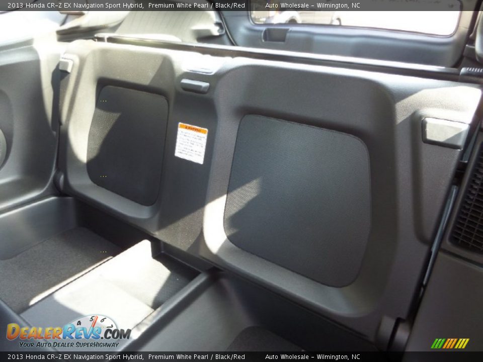 2013 Honda CR-Z EX Navigation Sport Hybrid Premium White Pearl / Black/Red Photo #12