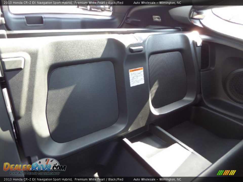 2013 Honda CR-Z EX Navigation Sport Hybrid Premium White Pearl / Black/Red Photo #14