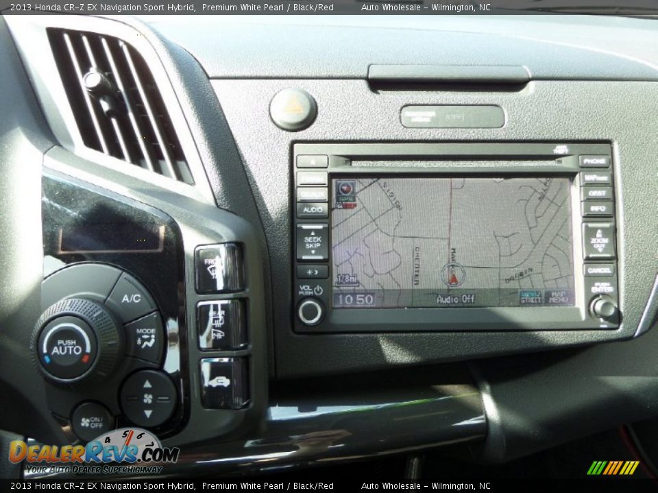 2013 Honda CR-Z EX Navigation Sport Hybrid Premium White Pearl / Black/Red Photo #17