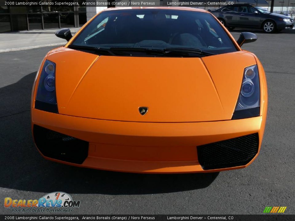 2008 Lamborghini Gallardo Superleggera Arancio Borealis (Orange) / Nero Perseus Photo #3