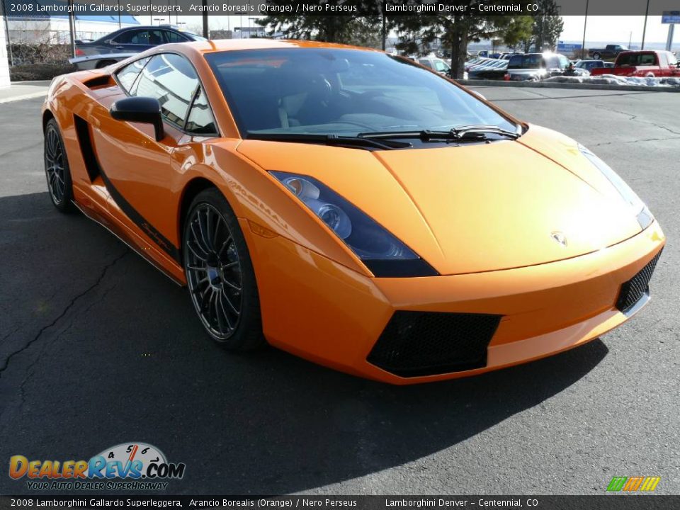 2008 Lamborghini Gallardo Superleggera Arancio Borealis (Orange) / Nero Perseus Photo #4
