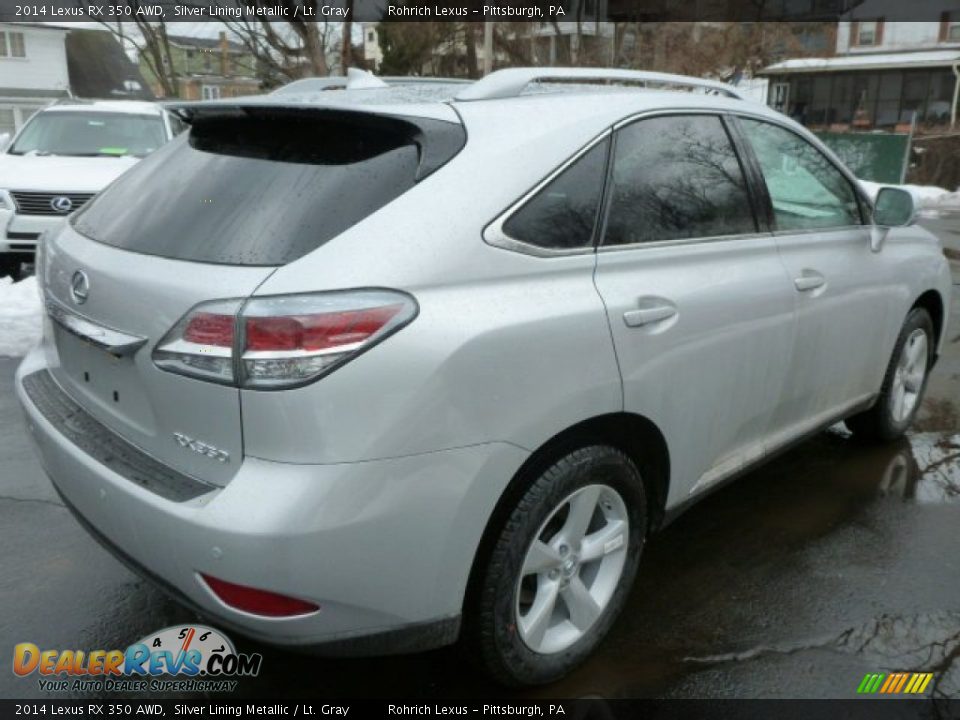 2014 Lexus RX 350 AWD Silver Lining Metallic / Lt. Gray Photo #4