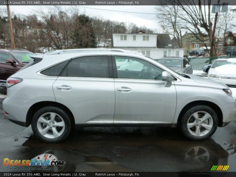 2014 Lexus RX 350 AWD Silver Lining Metallic / Lt. Gray Photo #5