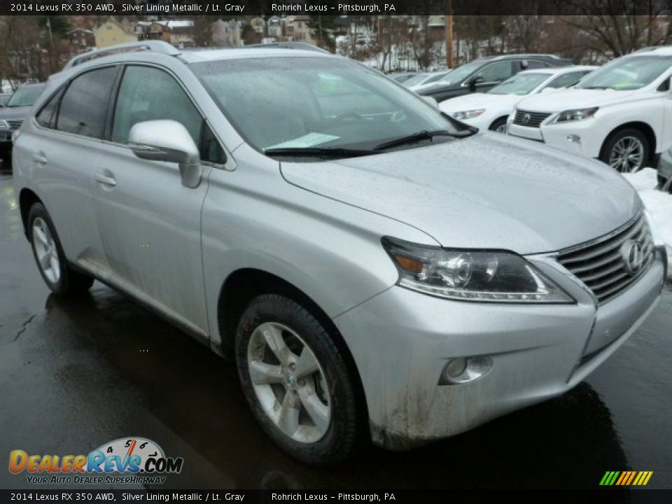 2014 Lexus RX 350 AWD Silver Lining Metallic / Lt. Gray Photo #6