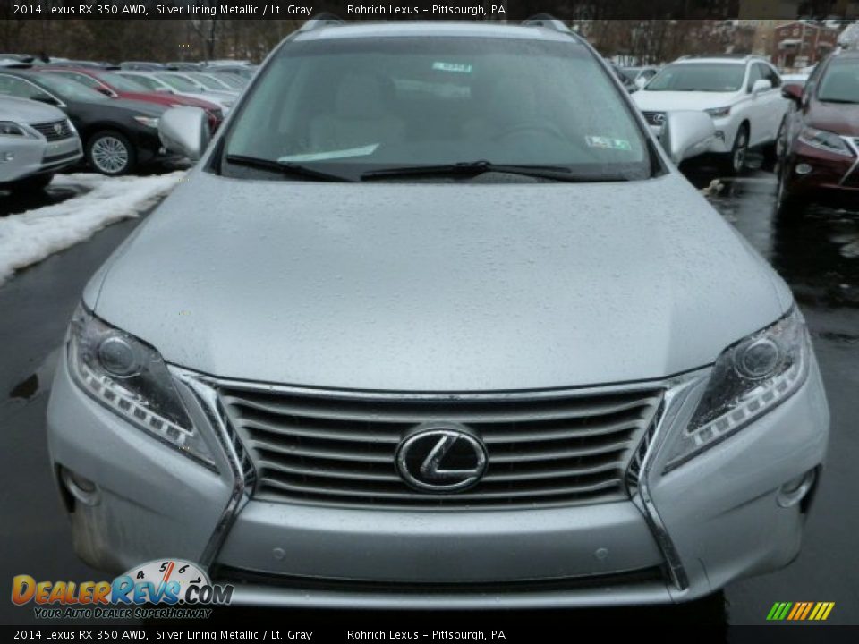2014 Lexus RX 350 AWD Silver Lining Metallic / Lt. Gray Photo #7