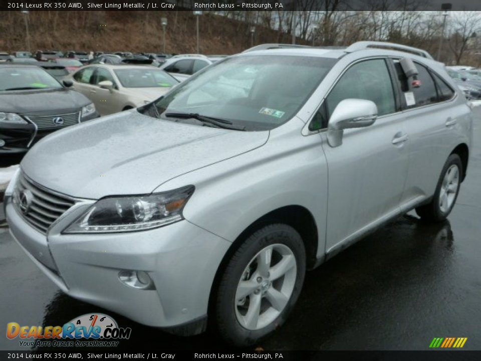 2014 Lexus RX 350 AWD Silver Lining Metallic / Lt. Gray Photo #8